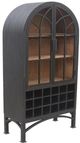 Nest Home Collections Victoria Matte Black Wine Cabinet-0
