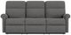 Flexsteel® Davis Gray Flagstone Manual Reclining Sofa-1