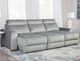 Parker House® Elliot 3-Piece Sterling Modular Slider Sectional-1