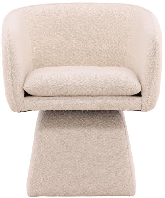 Dovetail Furniture Jonie Lola Cream Swivel Chair-1