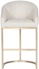 Vanguard® Furniture Vanguard Index Porcelain/Satin Brass Bar Stool-1