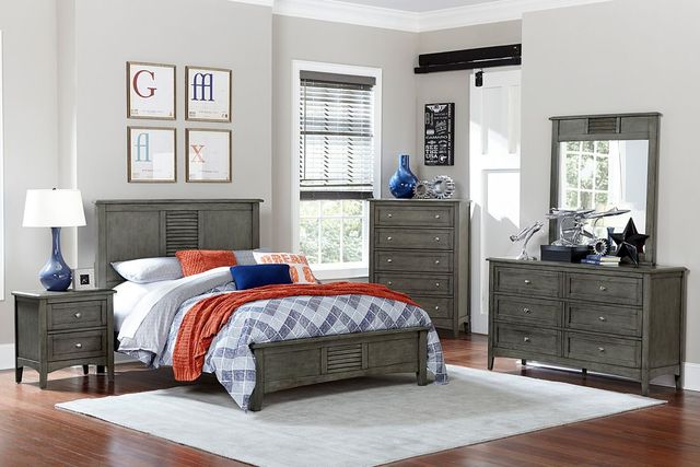 Homelegance® Garcia Gray Full Panel Bed-1