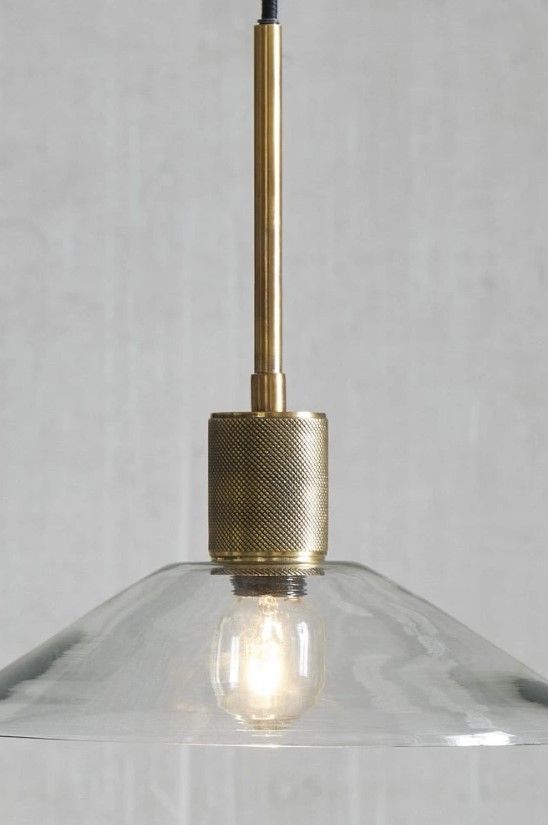 Signature Design by Ashley® Chaness Brass/Clear Pendant Light-3
