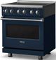 Viking® 5 Series 30" Slate Blue Pro Style Induction Range with Polished Chrome Trim-3