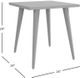 Jofran Inc. Prelude Suede End Table with Black Base-2
