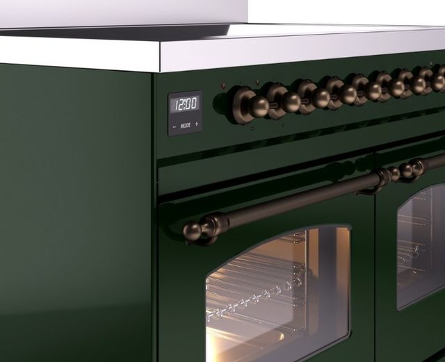 Ilve® Nostalgie II Series 40" Emerald Green Pro Style Induction Range-1