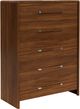 Riverside Furniture Elsie Classic Walnut Five Drawer Chest-0