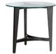 Liberty Furniture Capri Glass Top Round End Table with Espresso Base-0