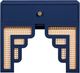 TOV Furniture Suzie Navy 26" Nightstand with Drawer-3