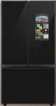 Samsung Bespoke 30 Cu. Ft. Charcoal Glass/Panel Ready French Door Refrigerator-0