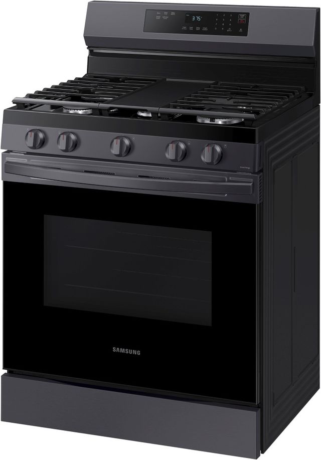 Samsung 30" Fingerprint Resistant Black Stainless Steel Smart Freestanding Gas Range-2