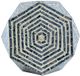 A & B Home Black/White Stool-2