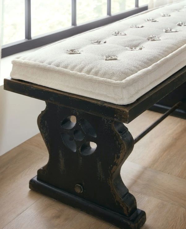 Hooker® Furniture Ciao Bella Black/Tuscan White Bench-3