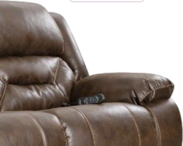 HomeStretch Enterprise Walnut Double Power Reclining Sofa-2