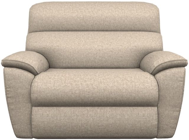 La-Z-Boy® Roman Chocolate Leather Power Reclining Chair and a Half with Headrest-1