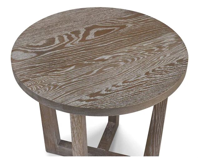 Bassett® Furniture Customizable BenchMade Liam Oak Round End Table-2