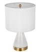A & B Home White 13" Table Lamp-1
