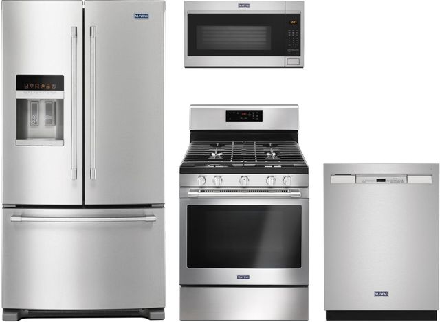 Maytag® 4 Piece Fingerprint Resistant Stainless Steel Kitchen Package-0
