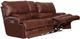Catnapper® Wembley Walnut Leather Power Lay Flat Reclining Console Loveseat with Power Adjustable Headrest-1