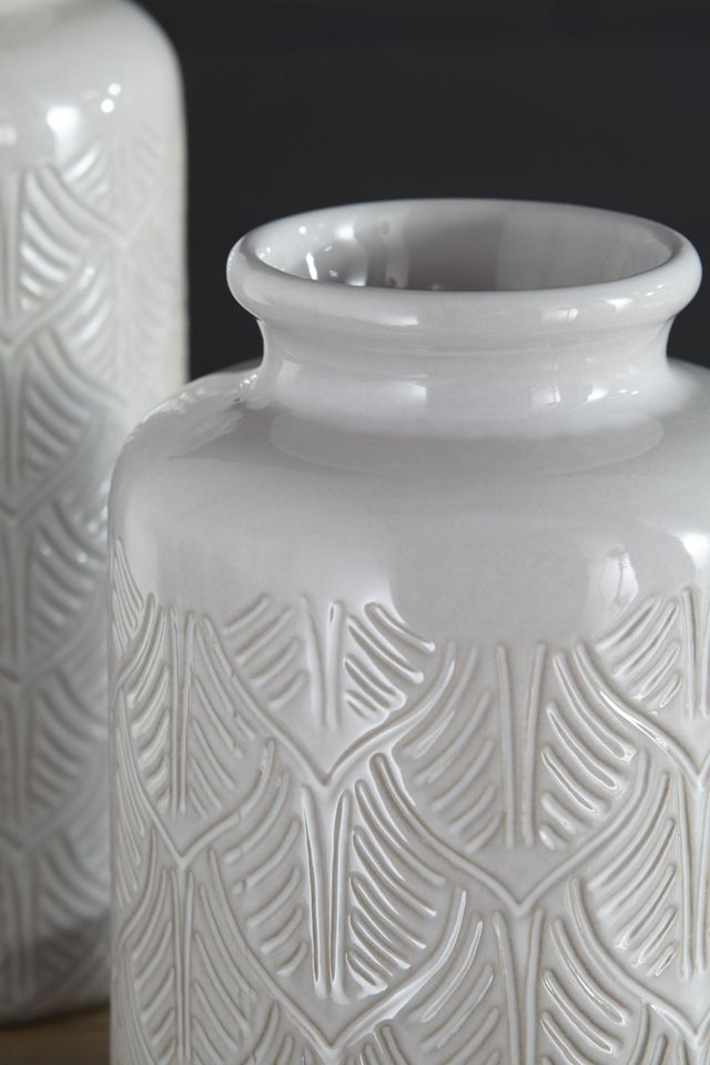 Signature Design by Ashley® Edwinna 2-Piece Gray Vase Set-1