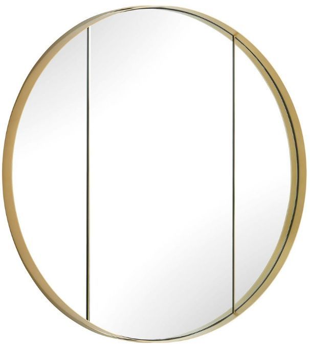 Uttermost® Amram Antique Brass Round Mirror-4