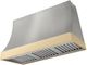 AGA Marquee 48" Stainless Steel Wall Mounted Range Hood  with Polished Brass Trim-0