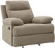 Signature Design by Ashley® Side-Swipe Mocha Manual Rocker Recliner -0