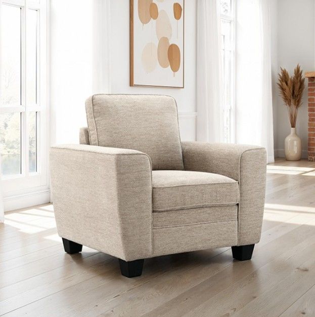 Furniture of America® Enea Taupe Chair-2