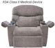 UltraComfort™ Maya Asher Medium Wide Power Lift Recliner with Nirvana Heat and Air Massage-0