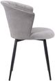 Armen Living Lulu Black/Gray Dining Side Chair-3