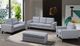 Mazin Furniture Evelyn Neutral Light Gray Ottoman-3