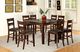 Furniture of America® Dickinson II 9-Piece Dark Cherry Counter Height Dinner Table Set-1