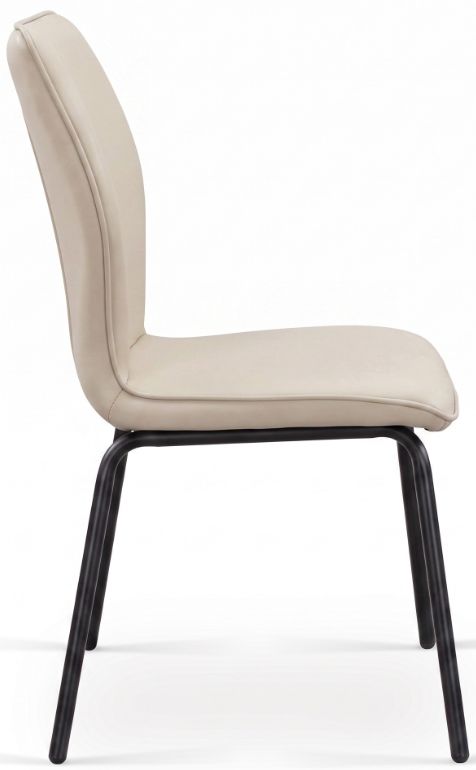 Cramco Stanton Pearl/Matte Black Dining Side Chair-4