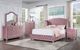 Furniture of America® Zohar 4-Piece Pink Full Bedroom Set-0