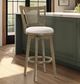 Armen Living Isla Amber Glow/Wheat Swivel Bar Stool-1