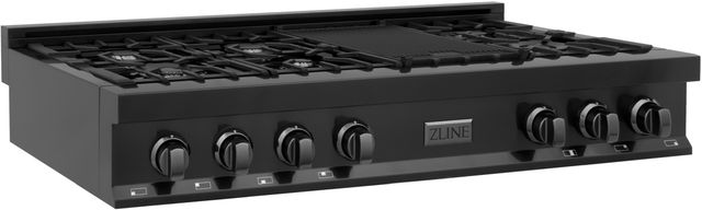 ZLINE Professional 48" Black Stainless Steel Gas Rangetop-2