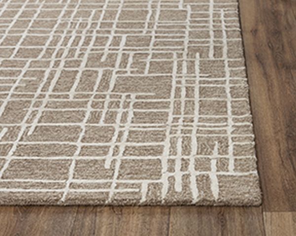 Rizzy Home Jazz Brown 5'x8' Rectangular Rug-1