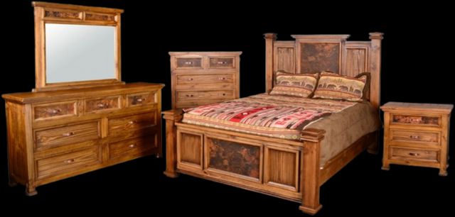 Horizon Home® Copper Canyon 5-Piece Añejo Brown King Mansion Panel Bedroom Set
