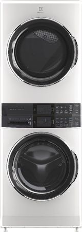 Electrolux Laundry Tower™ White Electric Laundry Center, 5.2 Cu. Ft. Washer, 8.0 Cu. Ft. Dryer