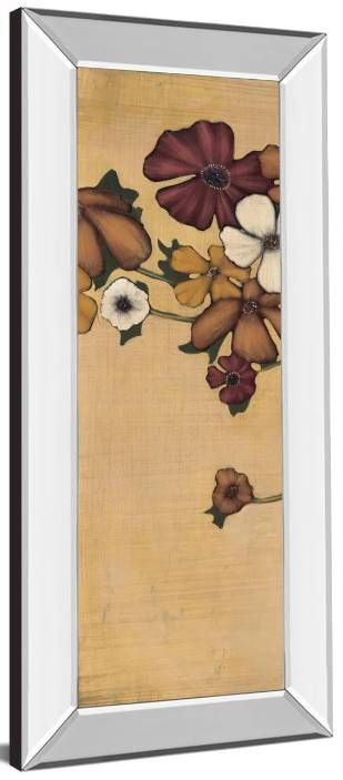 Classy Art Wandering Bouquet by Maja 42" Mirrored Frame Wall Art-1