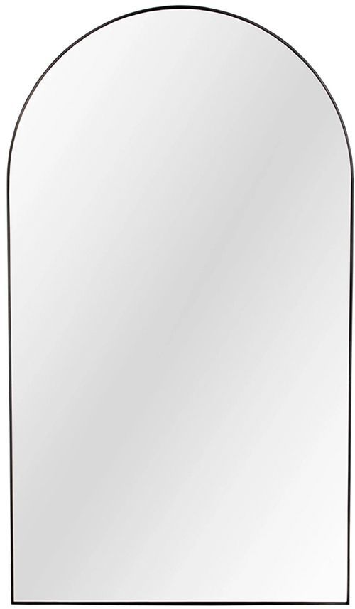 Decor-Rest® Furniture LTD Arch Black Floor Mirror