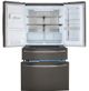 LG 36 in. 29.5 Cu. Ft. PrintProof™ Black Stainless Steel French Door Refrigerator-2