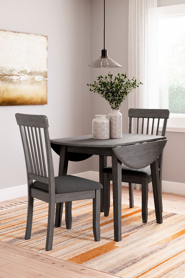 Signature Design by Ashley® Shullden 3-Piece Gray Dining Set-3