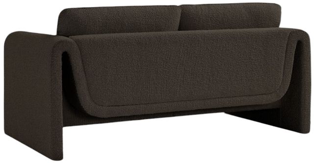 Meridian Furniture Stylus Brown Boucle Fabric Loveseat-3