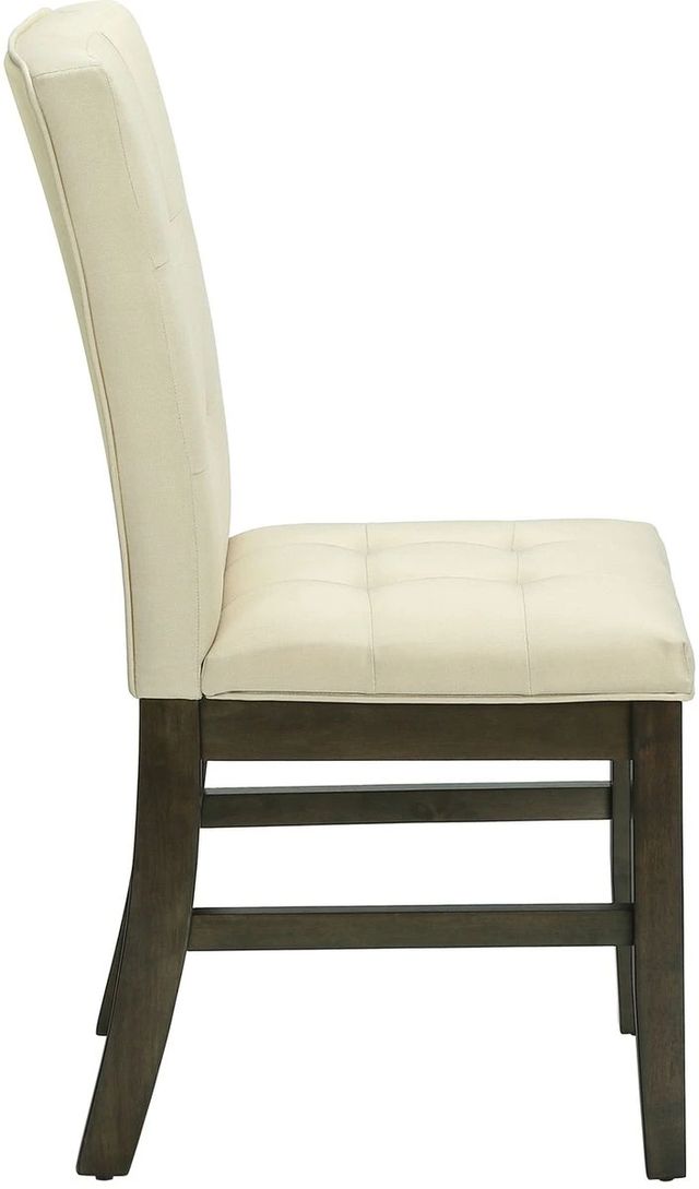 Monarch Specialties Inc. 2-Piece Cream/Grey Side Chair Set-3