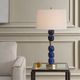 Uttermost® Bellore Denim Blue Glaze Table Lamp-1