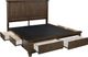 aspenhome® Hudson Valley Chestnut King Panel Storage Bed-1