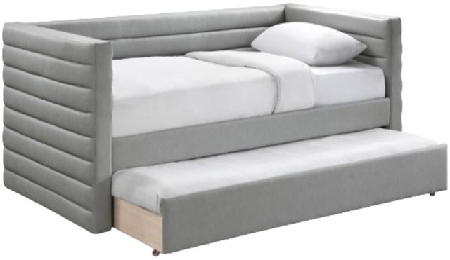 Meridian Furniture Beverly Green Vegan Leather Twin Upholstered Daybed-0