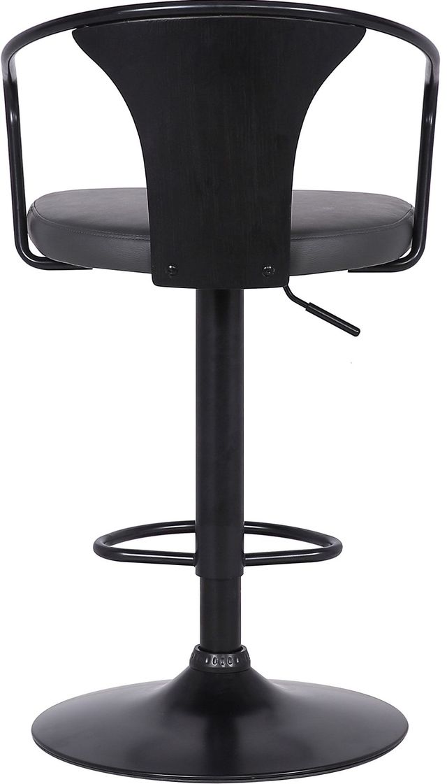 Armen Living Eagle Grey Adjustable Bar Stool-3