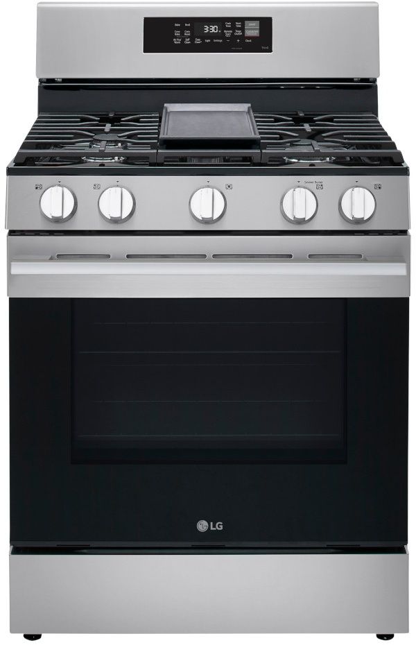 LG 30" Stainless Steel ProBake Convection® Smart Freestanding Gas Range-0